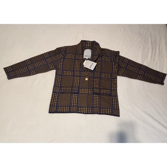 NVLT Brown and Blue Plaid Blazer - Picture 3 of 9